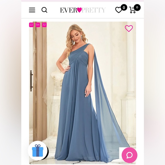 Everpretty bridesmaid dress in dark blue and full length. Never worn/brand new. - Picture 4 of 5